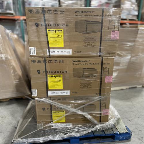 DALLAS LOCATION - Friedrich WallMaster Wall Air Conditioner W/ Heat Pump  1215 Watt  230V  11300 BTU PALLET-(3 UNITS)