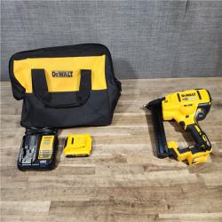 HOUSTON LOCATION - AS-IS DeWALT DCN681D1 20V MAX 18ga Cordless Brushless Narrow Crown Stapler Kit w/ BATTERY & CHARGER