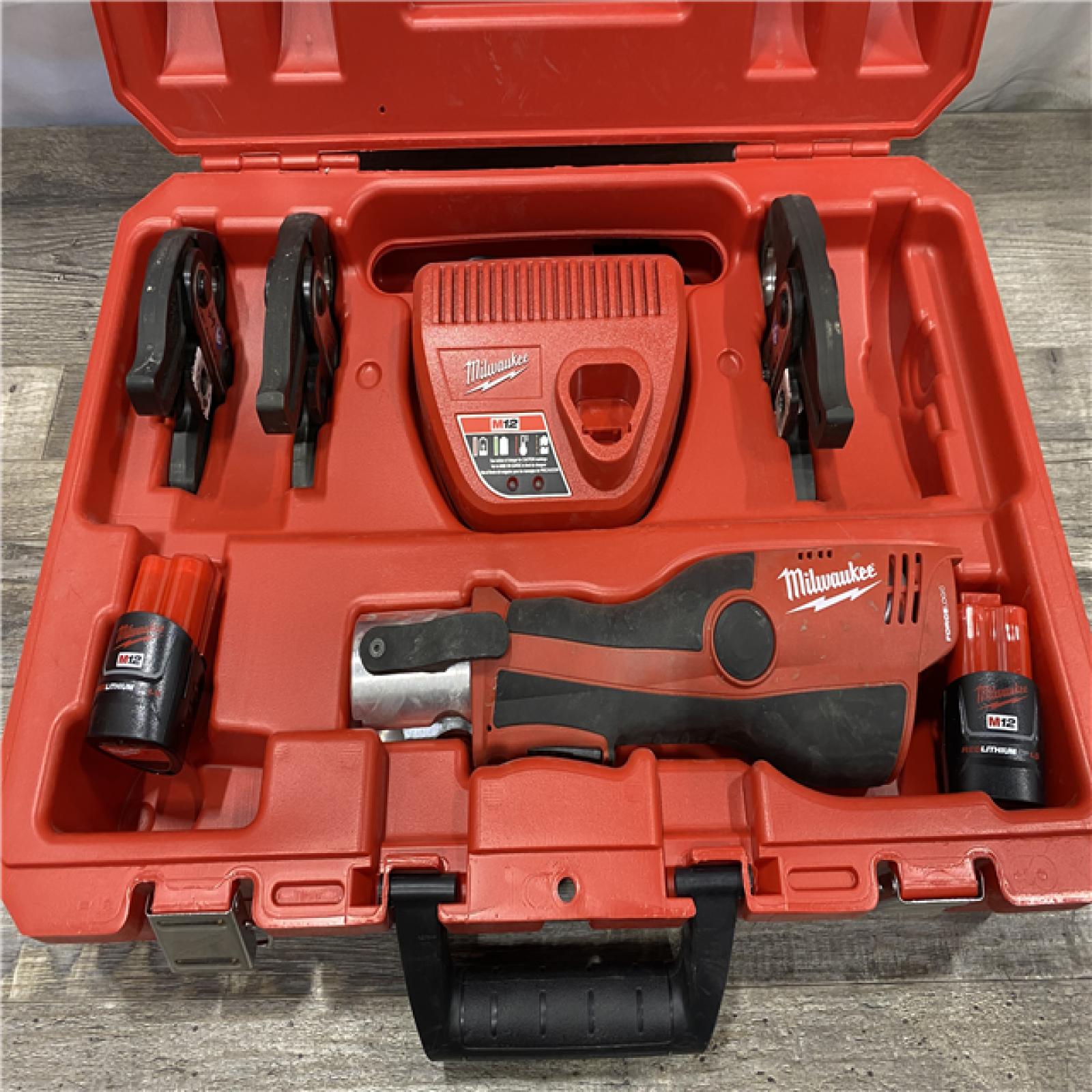 AS-IS Milwaukee 12-Volt Lithium-Ion Force Logic Cordless Press Tool Kit