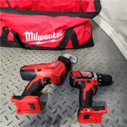 HOUSTON Location-AS-IS-Milwaukee M18 18-Volt Lithium-Ion Cordless Combo Kit (5-Tool) with 2-Batteries, Charger and Tool Bag APPEARS IN NEW! Condition