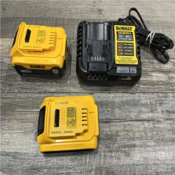 AS-IS DEWALT 20V MAX Lithium-Ion Battery Kit with 5.0Ah and 2.0Ah Battery and Charger