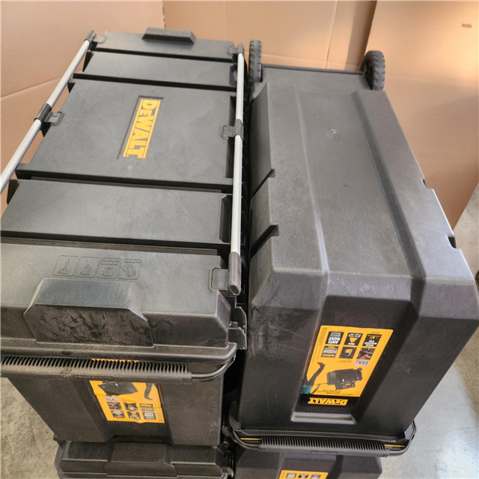 Phoenix NEW DEWALT Tough Chest 38 in. W 63 Gal. Polypropylene Rolling Tool Box Pallet (4-Chests)