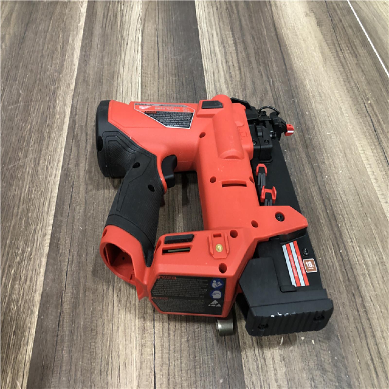 AS-IS Milwaukee FUEL 12-Volt Lithium-Ion Brushless Cordless 18-Gauge 1-1/2 in. Compact Brad Nailer (Tool Only)