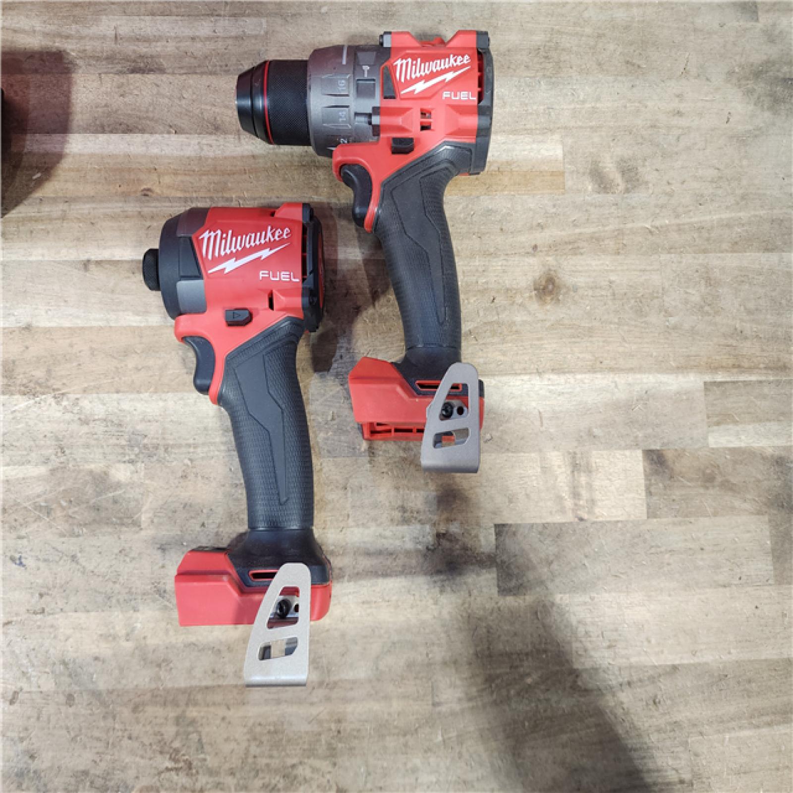 HOUSTON LOCATION - AS-IS Milwaukee  FUEL 18V Lithium-Ion Brushless Cordless Hammer Drill and Impact Driver Combo Kit