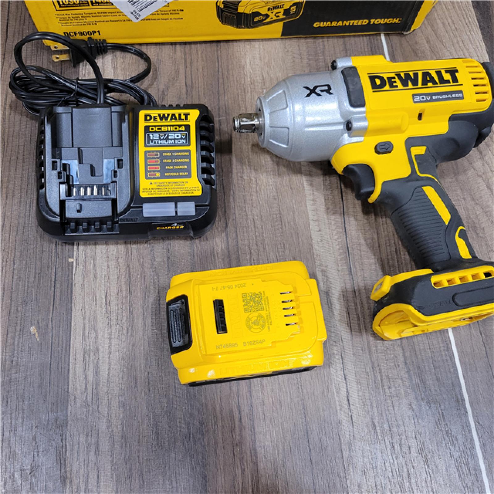 AS-IS DEWALT 20V MAX* XR 1/2  High Torque Impact Wrench with Hog Ring Anvil
