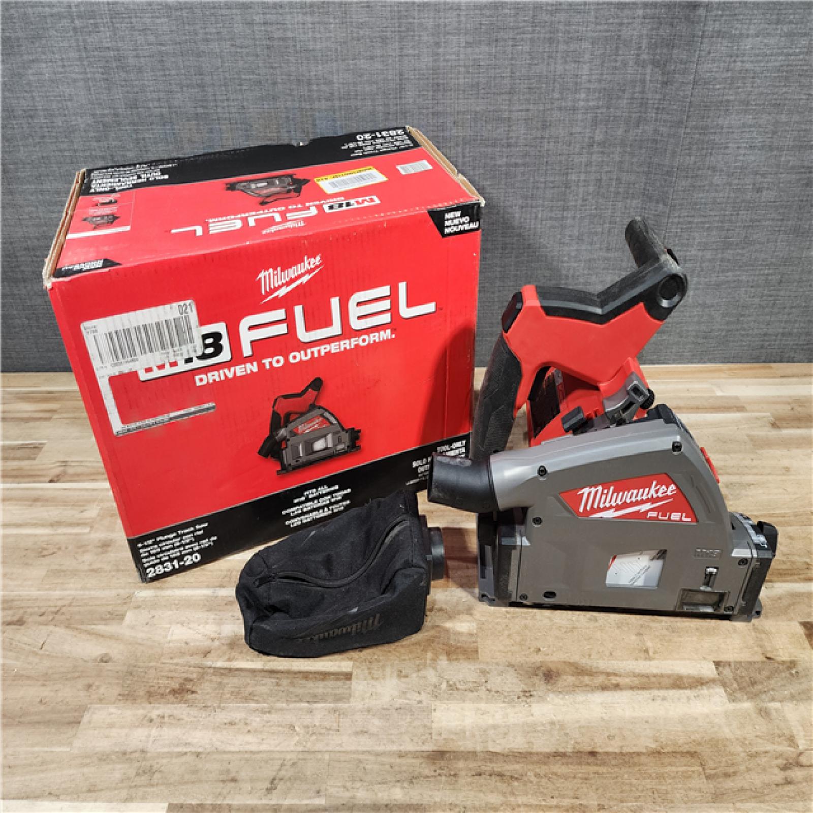 HOUSTON LOCATION - AS-IS Milwaukee FUEL 18V Lithium-Ion Cordless Brushless 6-1/2 in. Plunge Cut Track Saw (Tool-Only)