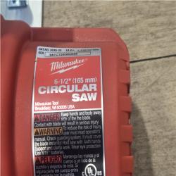 AS-IS Milwaukee 18V Lithium-Ion Cordless 6-1/2 in. Circular Saw (Tool-Only)