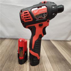 AS-IS- Milwaukee - M12 12V Cordless Screwdriver Kit