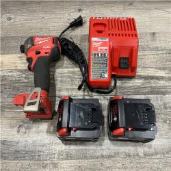 AS-IS Milwaukee FUEL SURGE 18-Volt Lithium-Ion Brushless Cordless 1/4 in. Hex Impact Driver Compact Kit