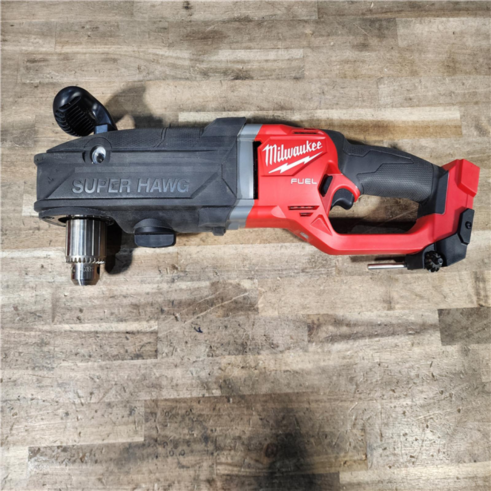 HOUSTON LOCATION - AS-IS Milwaukee M18 FUEL 18V Lithium-Ion Brushless Cordless GEN 2 SUPER HAWG 1/2 in. Right Angle Drill (Tool-Only)