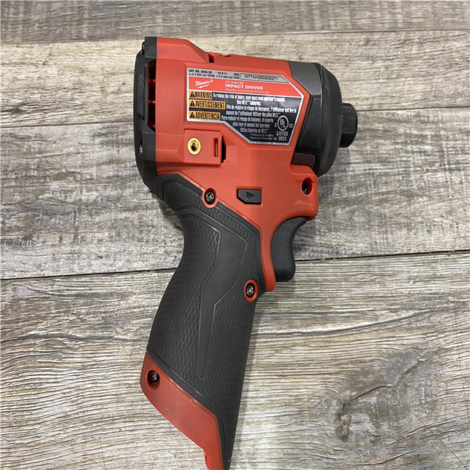 AS-IS Milwaukee  FUEL 12-Volt Lithium-Ion Brushless Cordless 1/4 in. Hex Impact Driver Compact Kit