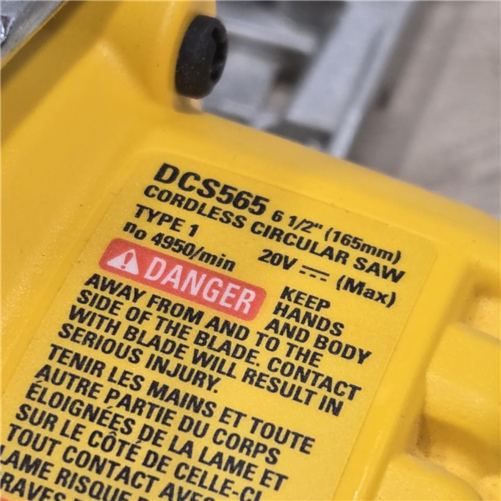 AS-IS DeWALT DCS565B 20V Max 6.5 Cordless Circular Saw (TOOL ONLY)