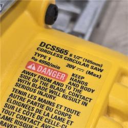 AS-IS DeWALT DCS565B 20V Max 6.5 Cordless Circular Saw (TOOL ONLY)