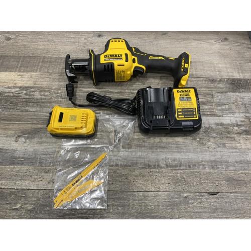 AS-IS DEWALT Atomic 20-Volt Maximum Cordless Brushless Compact Reciprocating Saw Kit
