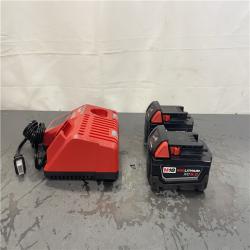 AS-IS- Milwaukee M18 18-Volt Lithium-Ion XC Starter Kit with Two 5.0Ah Batteries and Charger
