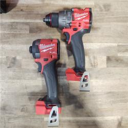 HOUSTON LOCATION - AS-IS MILWAUKEE M18 FUEL 18V Lithium-Ion Brushless Cordless Hammer Drill and Impact Driver Combo Kit (2-Tool) with 2 Batteries