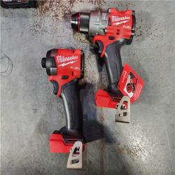 HOUSTON LOCATION - AS-IS MILWAUKEE FUEL 18V Lithium-Ion Brushless Cordless Hammer Drill and Impact Driver Combo Kit (2-Tool) with 2 Batteries