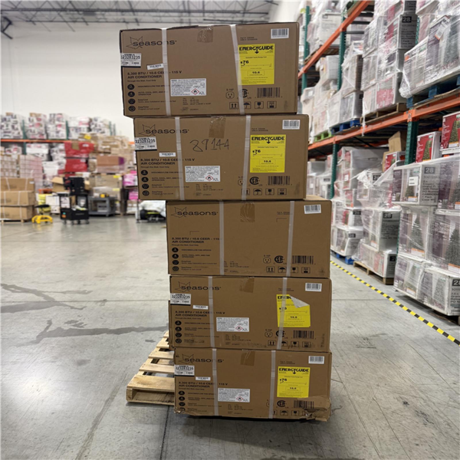 DALLAS LOCATION - SEASONS 8 300 BTU AIR CONDITIONER PALLET-(10 UNITS)