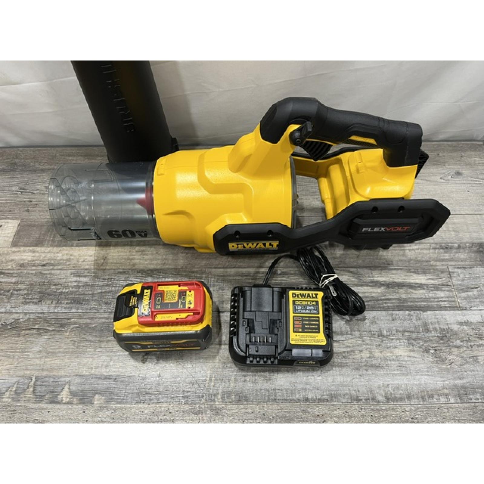AS-IS DEWALT FLEXVOLT 60V MAX 125 MPH 600 CFM Brushless Cordless Battery Powered Blower Kit