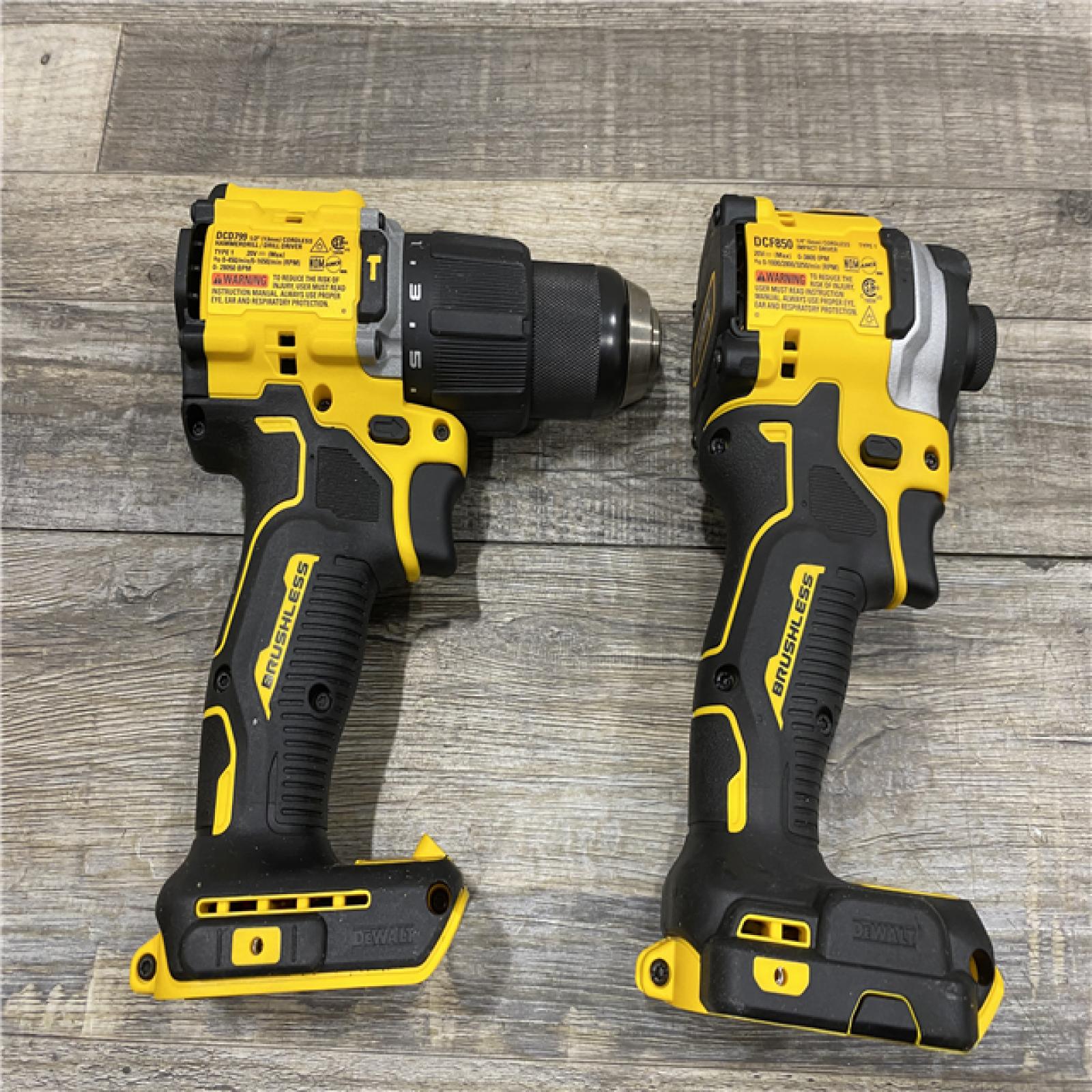 AS-IS DEWALT ATOMIC 20V MAX Lithium-Ion Cordless 2-Tool Combo Kit