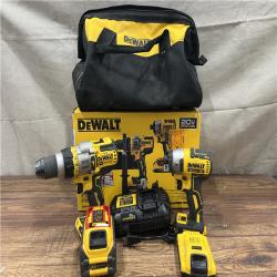AS-IS DEWALT 20V MAX Cordless Brushless Hammer Drill/Driver 2 Tool Combo Kit with FLEXVOLT ADVANTAGE