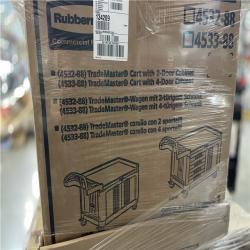 DALLAS LOCATION- NEW!- Rubbermaid TradeMaster® Cart with 4 Drawers and Cabinet  Small