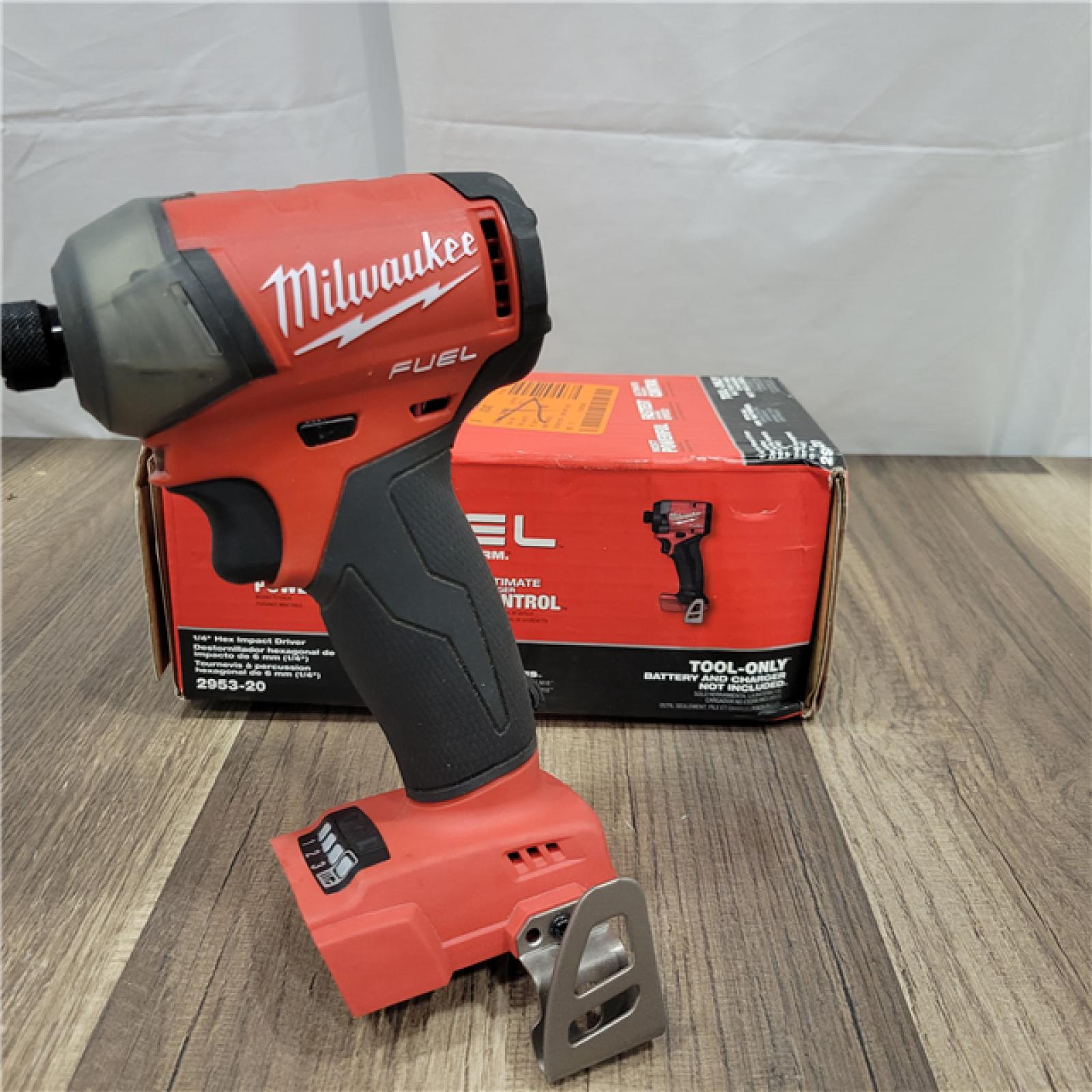 AS-IS Milwaukee 2953-20 18V Lithium-Ion Brushless Cordless 1/4   Hex Impact Driver Bare Tool  Red