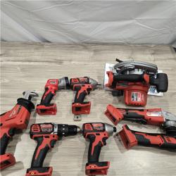 AS-IS M18 18V Lithium-Ion Cordless Combo Kit (8-Tool) with (3) Batteries, Charger and (2) Tool Bags