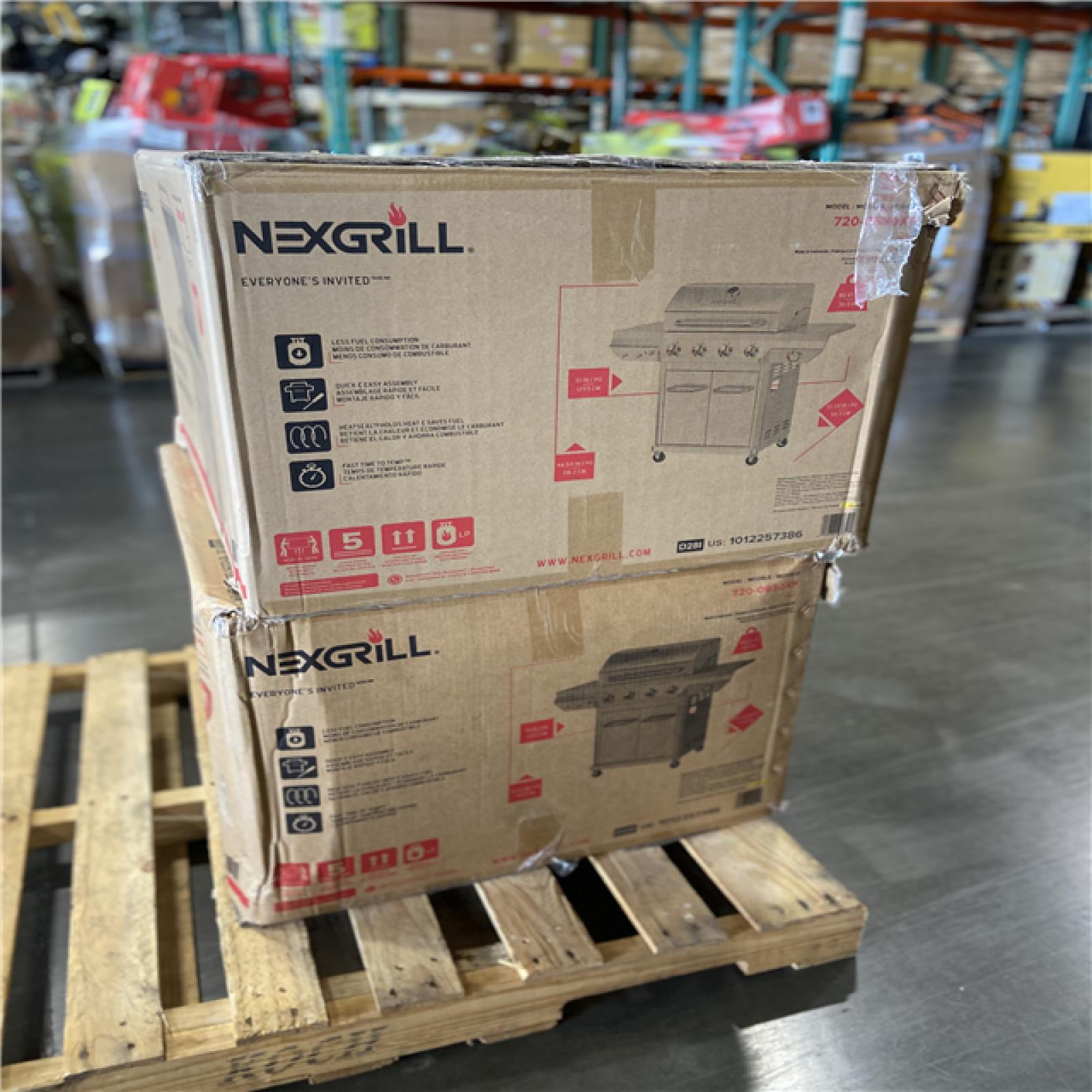 DALLAS LOCATION - Nexgrill 4 Burner Stainless Steel Propane Gas Grill with Side Burner (2 UNITS)