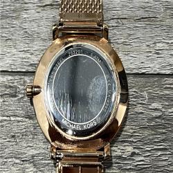 AS-IS  Michael Kors-Melissa Pavé Rose Gold-Tone Watch