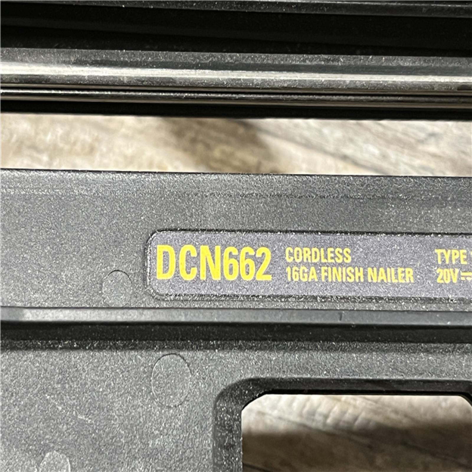 AS-IS DEWALT 20V MAX XR 16-Gauge Lithium-Ion Cordless Finish Nailer (Tool Only)