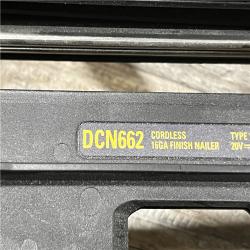 AS-IS DEWALT 20V MAX XR 16-Gauge Lithium-Ion Cordless Finish Nailer (Tool Only)