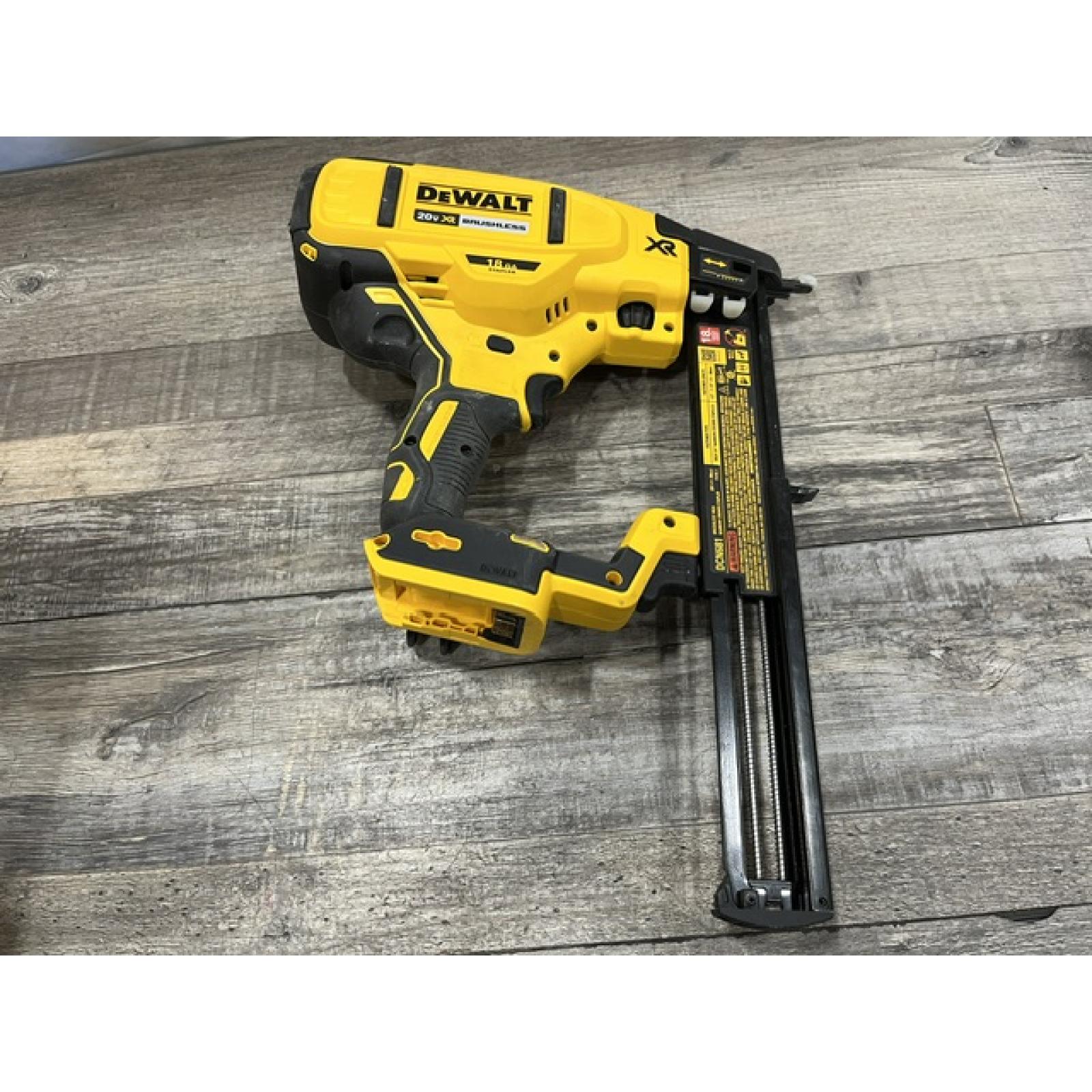 AS-IS DEWALT Cordless 18-Gauge Narrow Crown Stapler (Tool Only)