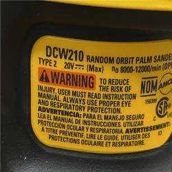 AS-IS DEWALT 20V MAX XR Cordless Brushless 5 in. Random Orbital Sander Kit