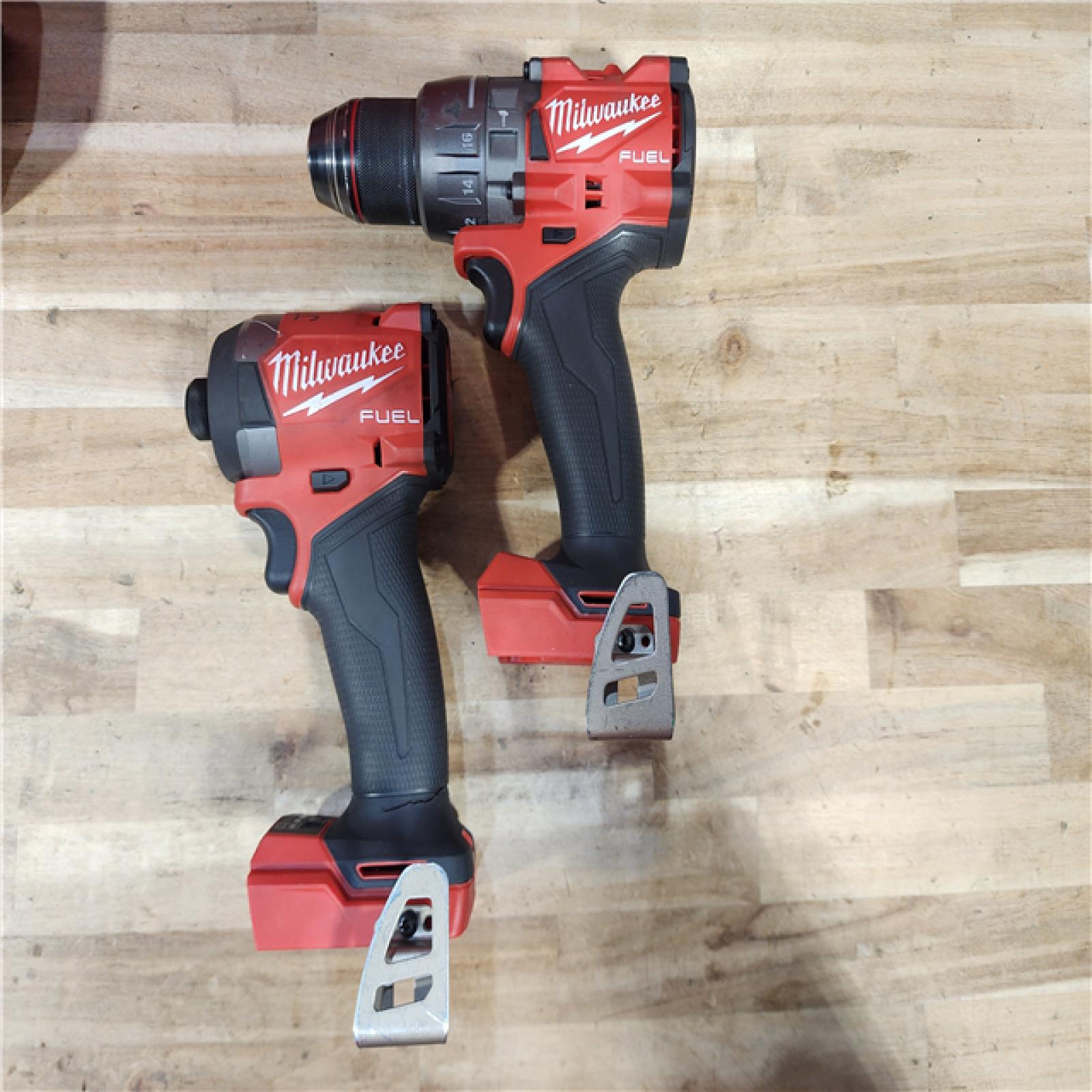 HOUSTON LOCATION - AS-IS Milwaukee FUEL 18V Lithium-Ion Brushless Cordless Hammer Drill and Impact Driver Combo Kit