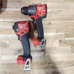 HOUSTON LOCATION - AS-IS Milwaukee FUEL 18V Lithium-Ion Brushless Cordless Hammer Drill and Impact Driver Combo Kit