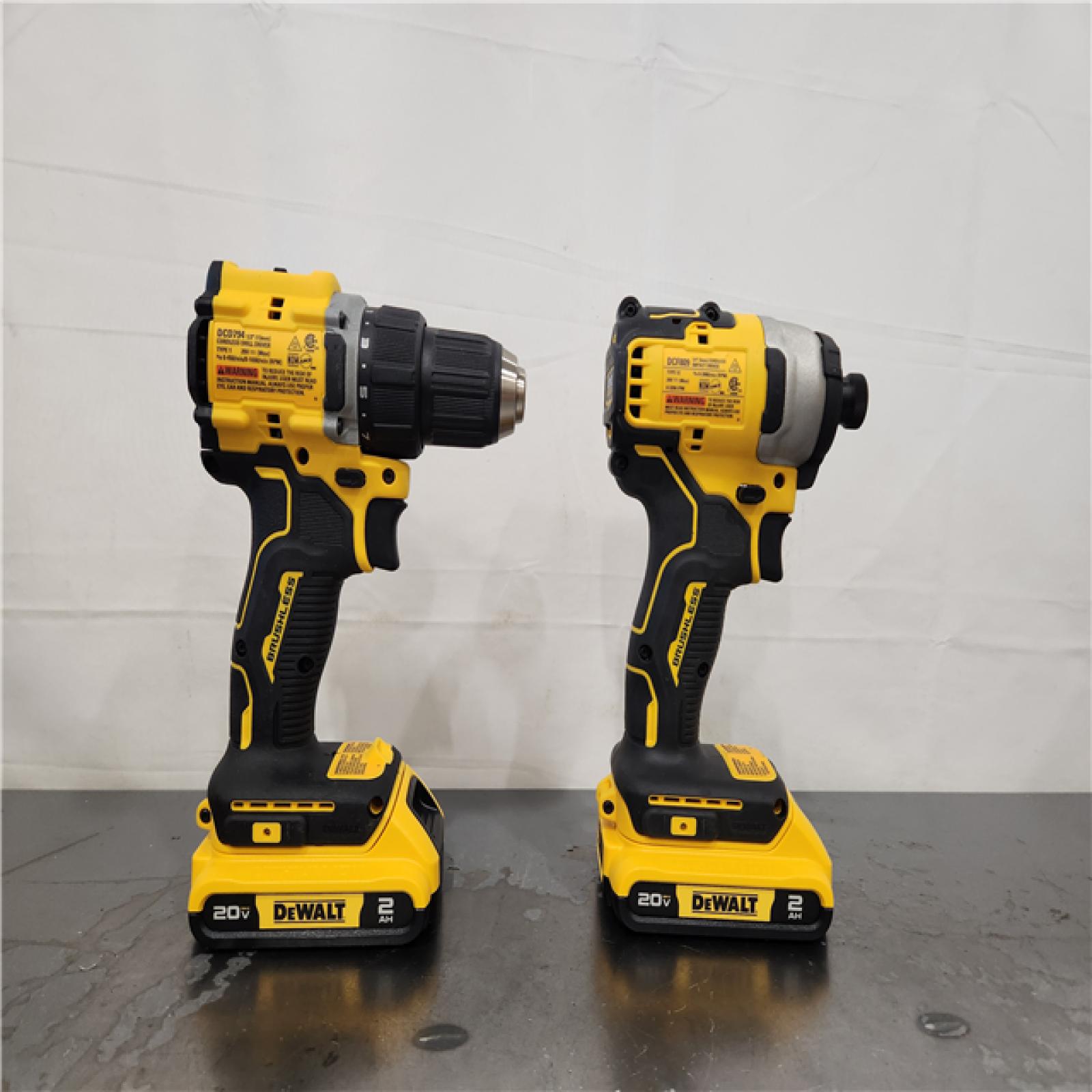 AS-IS- DEWALT ATOMIC 20-Volt MAX Lithium-Ion Cordless Combo Kit