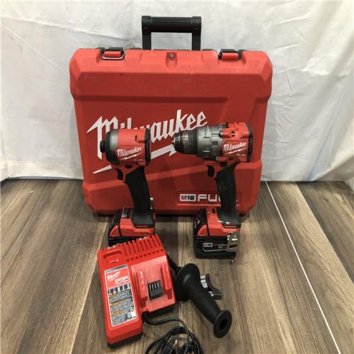 AS-IS Milwaukee FUEL 18V Lithium-Ion Brushless Cordless Hammer Drill and Impact Driver Combo Kit