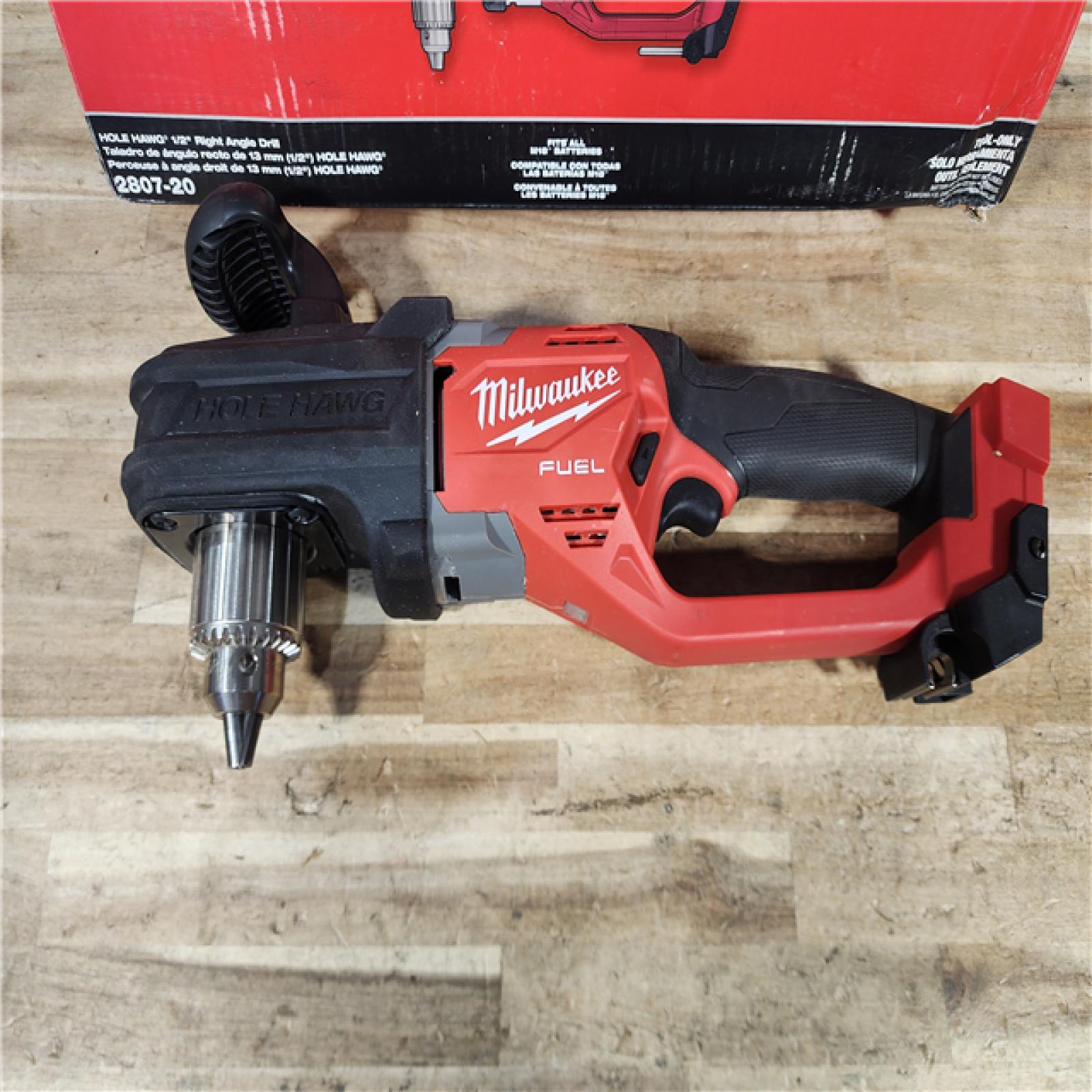 HOUSTON LOCATION - AS - IS Milwaukee FUEL GEN II 18V Lithium-Ion Brushless Cordless 1/2 in. Hole Hawg Right Angle Drill (Tool-Only)