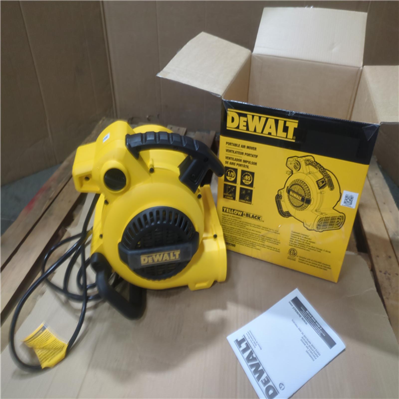 CALIFORNIA AS-IS DEWALT PORTABLE AIR MOVER