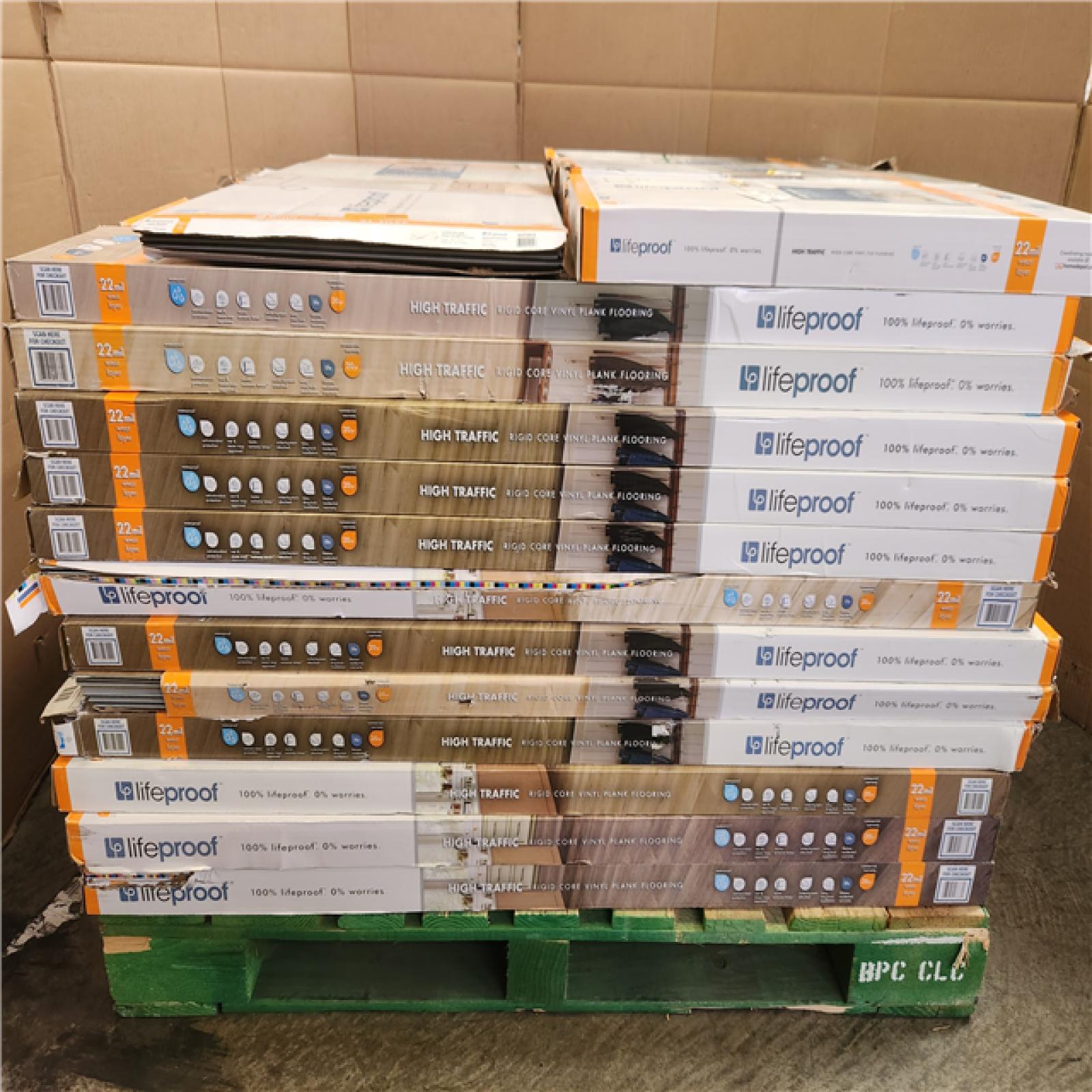 Phoenix Mixed Lifeproof Click Lock Waterproof Luxury Vinyl Plank Flooring Pallet (64-Boxes)