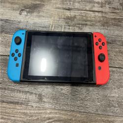 AS-IS Nintendo Switch with Neon Blue and Neon Red Joy-Con