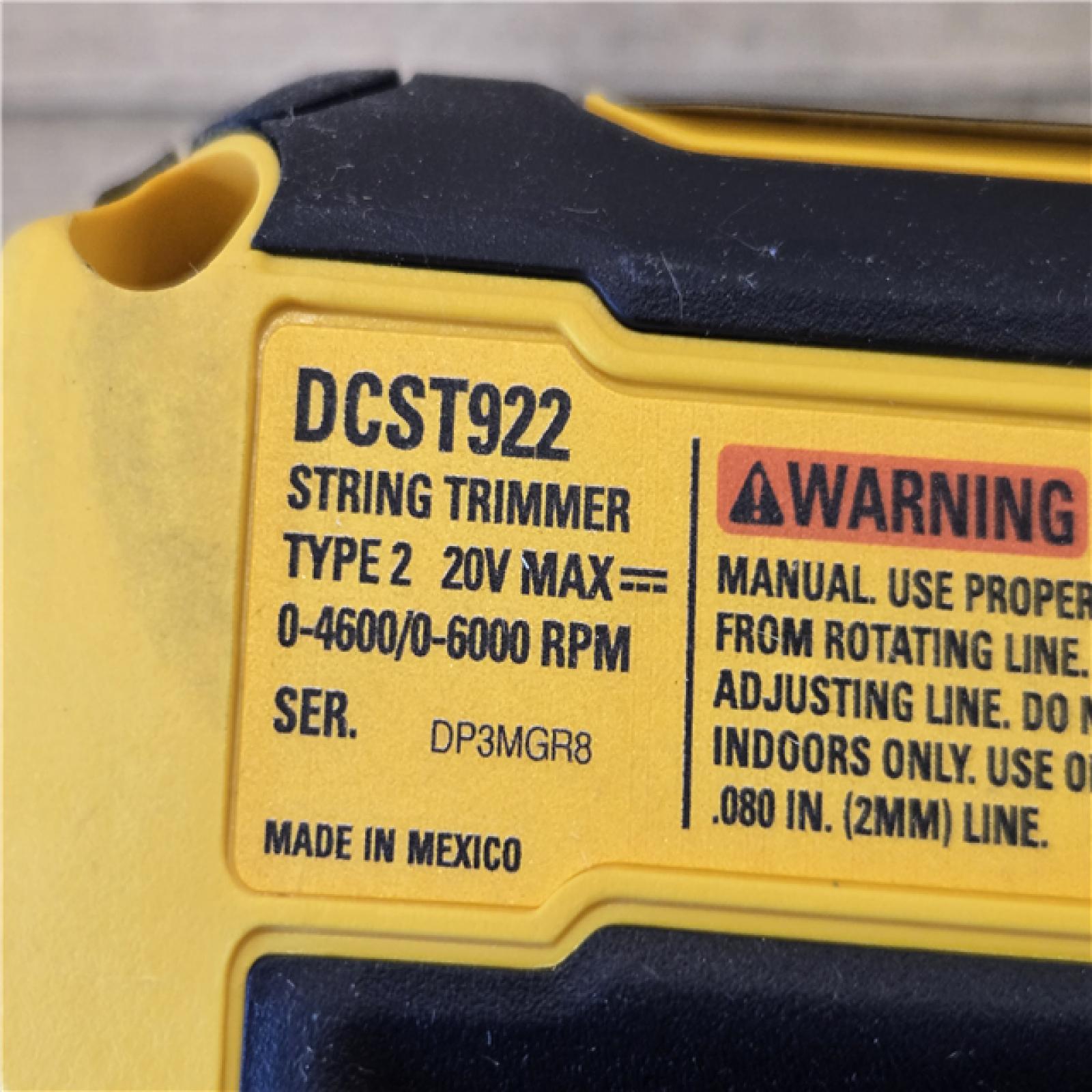 AS-IS DEWALT 20V MAX 14 in. Cordless Foldable String Trimmer Kit