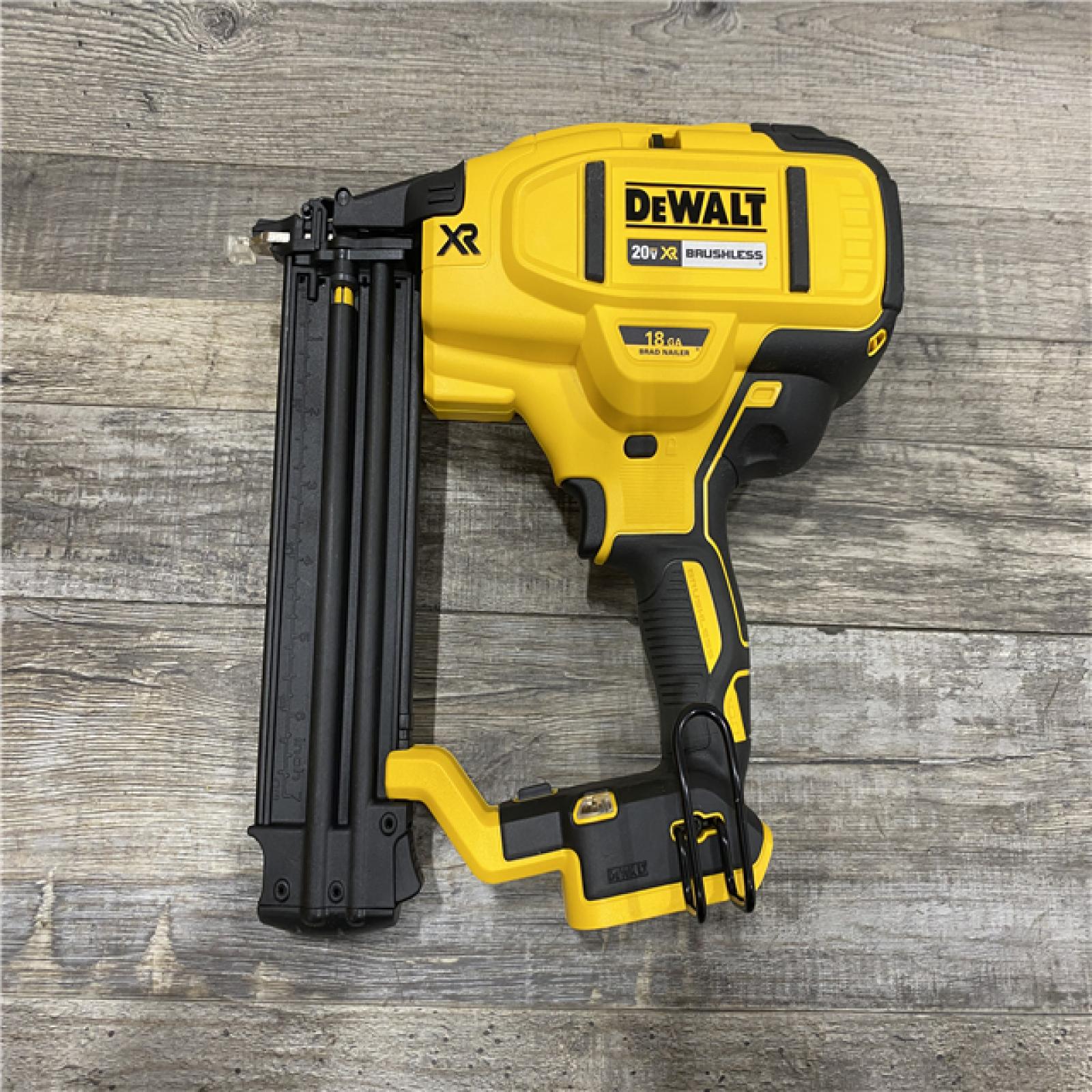 AS-IS DEWALT 20V MAX XR Lithium-Ion Electric Cordless 18-Gauge Brad Nailer (Tool Only)