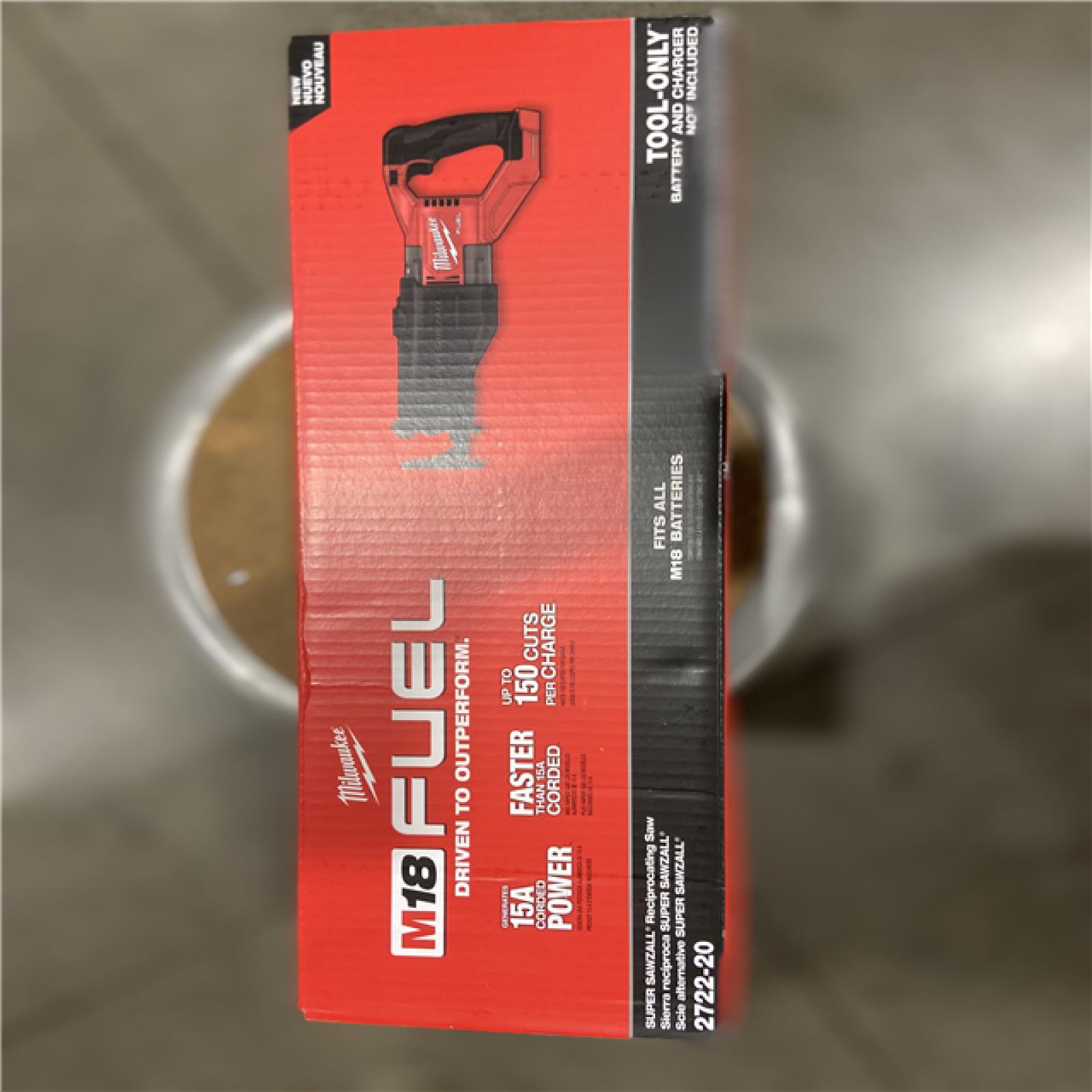NEW! - Milwaukee M18 FUEL 18V Lithium-Ion Brushless Cordless Super SAWZALL Orbital Reciprocating Saw (Tool-Only)