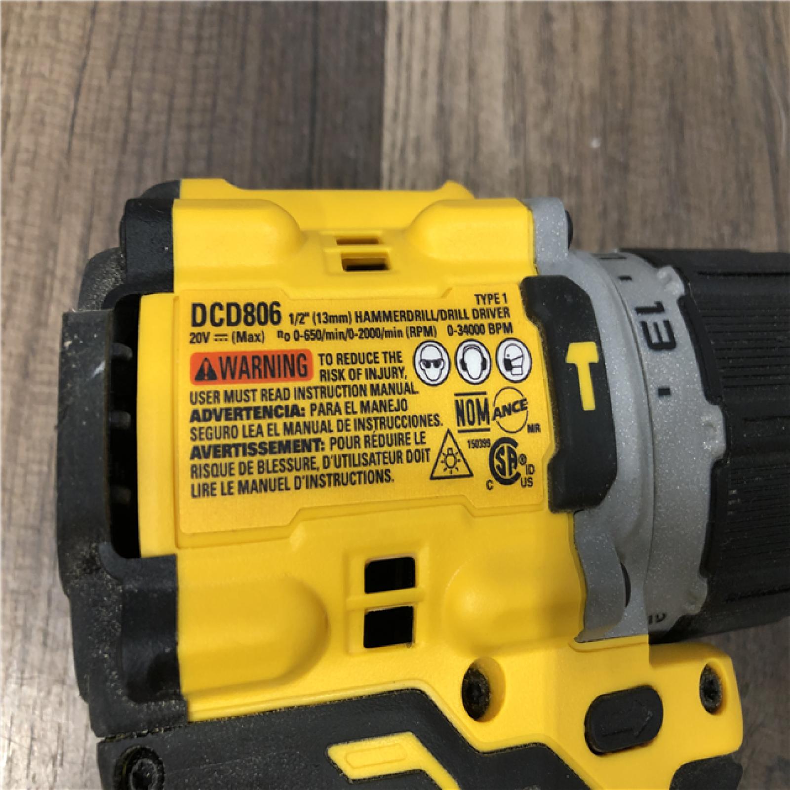 AS-IS DEWALT 20V XR Brushless Cordless 1/2 in. Hammer Drill (Tool-Only)