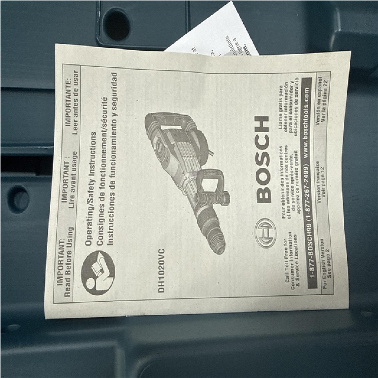 CALIFORNIA AS IS BOSCH DH1020VC