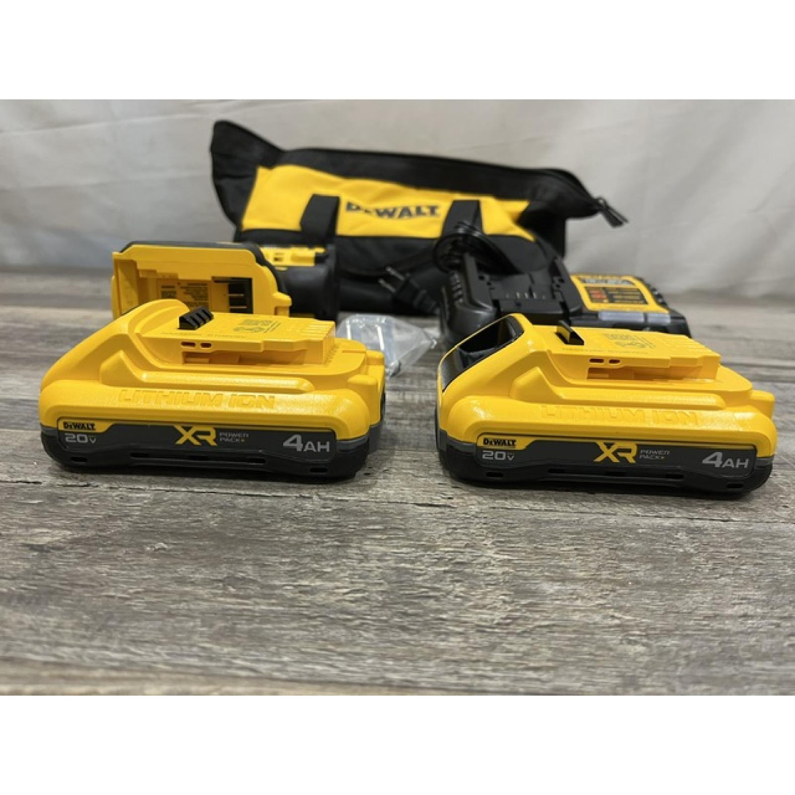 AS-IS DEWALT 20V XR Lithium-Ion Cordless Brushless 1/2 in. Drill/Driver Kit