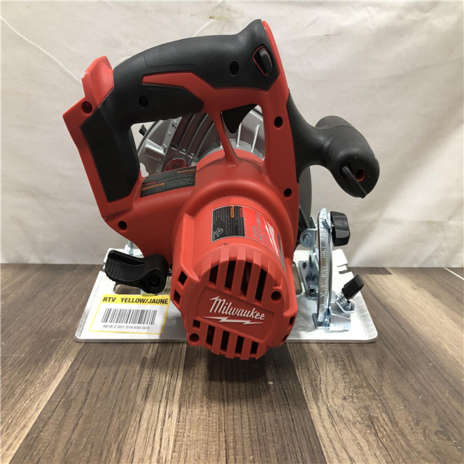 AS-IS Milwaukee 18V Lithium-Ion Cordless 6-1/2 in. Circular Saw (Tool-Only)