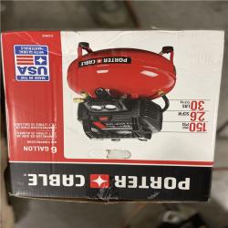 DALLAS LOCATION - Porter-Cable 6 Gal. 150 PSI Portable Electric Pancake Air Compressor